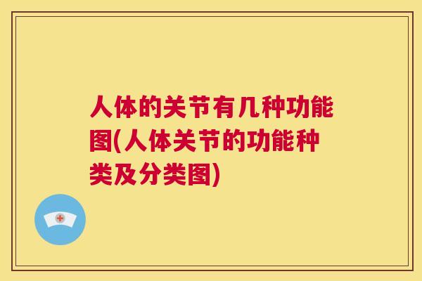 人体的关节有几种功能图(人体关节的功能种类及分类图)