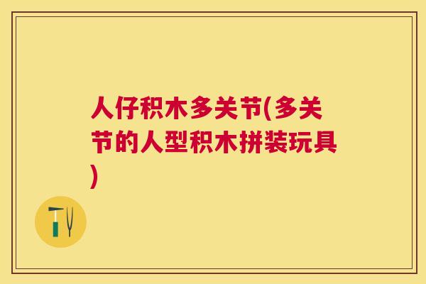 人仔积木多关节(多关节的人型积木拼装玩具)