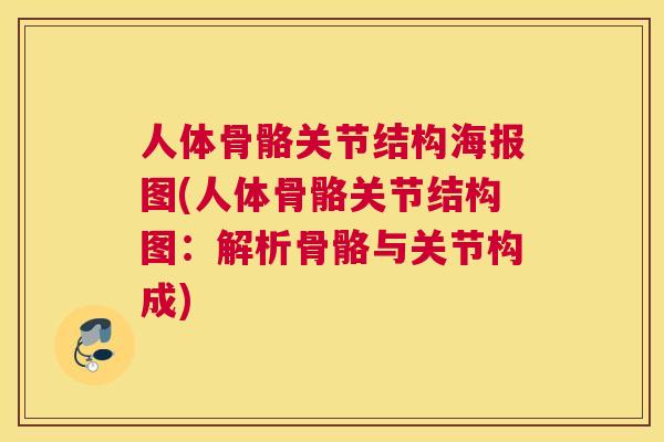 人体骨骼关节结构海报图(人体骨骼关节结构图：解析骨骼与关节构成)