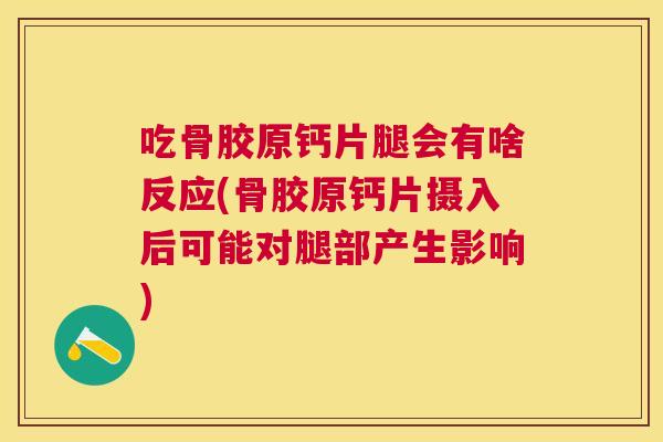 吃骨胶原钙片腿会有啥反应(骨胶原钙片摄入后可能对腿部产生影响)