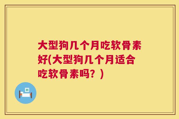 大型狗几个月吃软骨素好(大型狗几个月适合吃软骨素吗?)