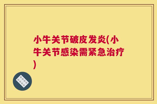 小牛关节破皮发炎(小牛关节感染需紧急治疗)