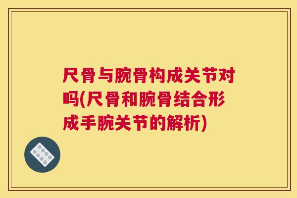 尺骨与腕骨构成关节对吗(尺骨和腕骨结合形成手腕关节的解析)
