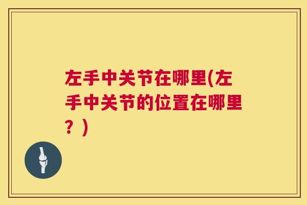 左手中关节在哪里(左手中关节的位置在哪里？)