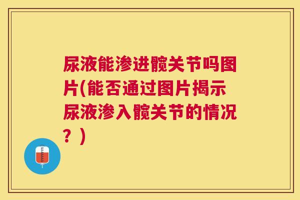尿液能渗进髋关节吗图片(能否通过图片揭示尿液渗入髋关节的情况？)