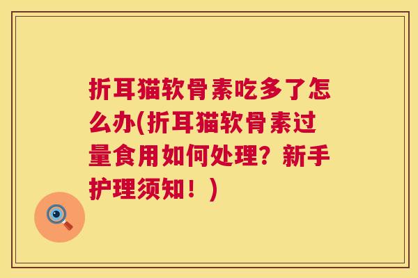 折耳猫软骨素吃多了怎么办(折耳猫软骨素过量食用如何处理?新手护理须知!)