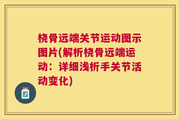 桡骨远端关节运动图示图片(解析桡骨远端运动:详细浅析手关节活动变化)