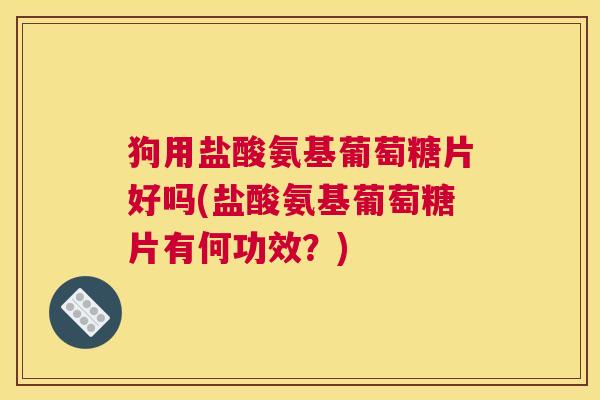 狗用盐酸氨基葡萄糖片好吗(盐酸氨基葡萄糖片有何功效?) 狗用盐酸氨基葡萄糖片好吗(盐酸氨基葡萄糖片有何功效?)