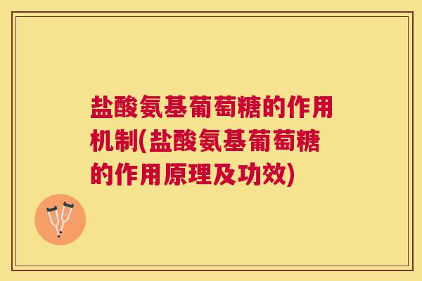 盐酸氨基葡萄糖的作用机制(盐酸氨基葡萄糖的作用原理及功效)