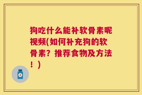 狗吃什么能补软骨素呢视频(如何补充狗的软骨素？推荐食物及方法！)