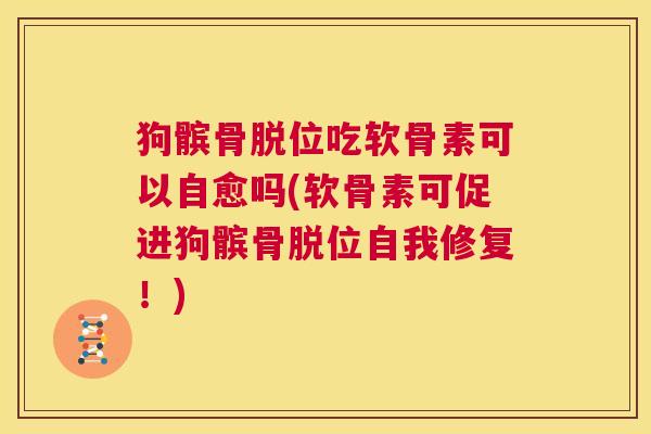 狗髌骨脱位吃软骨素可以自愈吗(软骨素可促进狗髌骨脱位自我修复!)