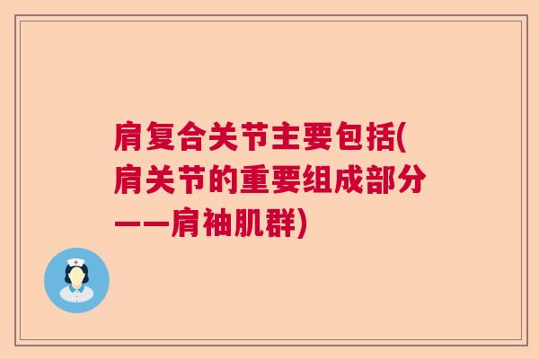 肩复合关节主要包括(肩关节的重要组成部分——肩袖肌群)
