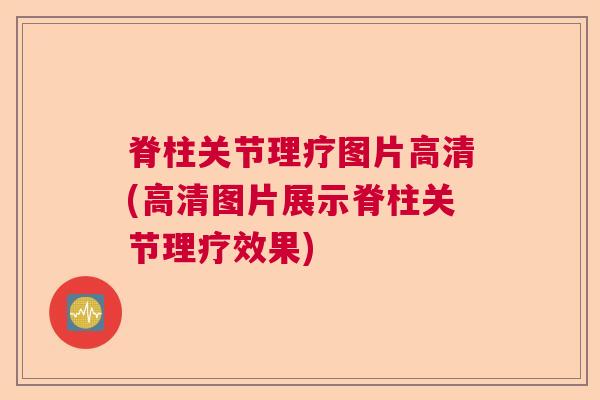 脊柱关节理疗图片高清(高清图片展示脊柱关节理疗效果)