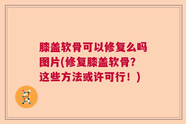 膝盖软骨可以修复么吗图片(修复膝盖软骨?这些方法或许可行!) 膝盖软骨可以修复么吗图片(修复膝盖软骨?这些方法或许可行!)