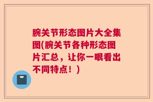 腕关节形态图片大全集图(腕关节各种形态图片汇总，让你一眼看出不同特点！)