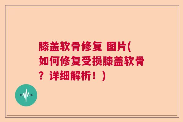 膝盖软骨修复 图片(如何修复受损膝盖软骨？详细解析！)