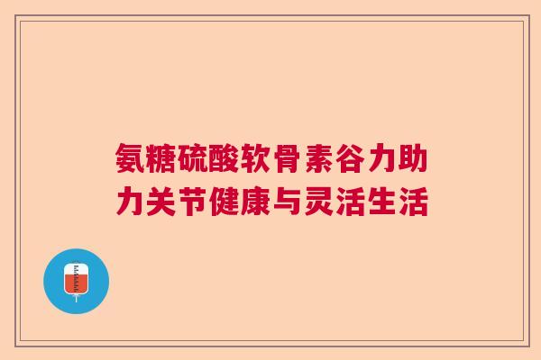 氨糖硫酸软骨素谷力助力关节健康与灵活生活