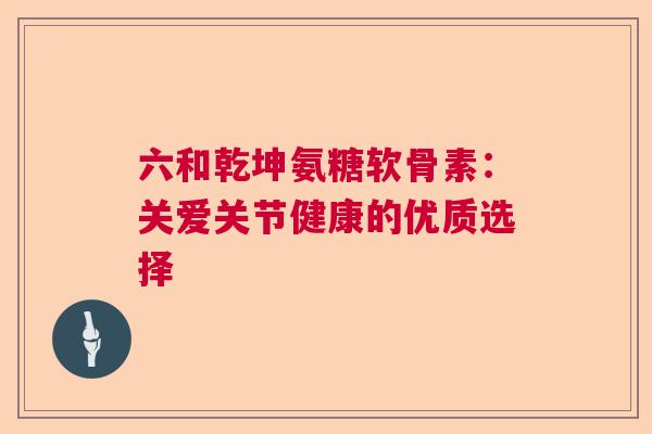 六和乾坤氨糖软骨素:关爱关节健康的优质选择