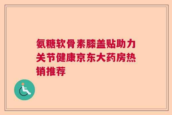 氨糖软骨素膝盖贴助力关节健康京东大药房热销推荐