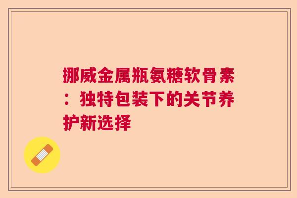 挪威金属瓶氨糖软骨素:独特包装下的关节养护新选择