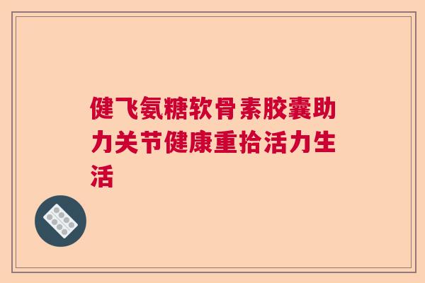 健飞氨糖软骨素胶囊助力关节健康重拾活力生活