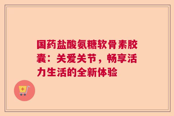 国药盐酸氨糖软骨素胶囊:关爱关节,畅享活力生活的全新体验 国药盐酸氨糖软骨素胶囊:关爱关节,畅享活力生活的全新体验