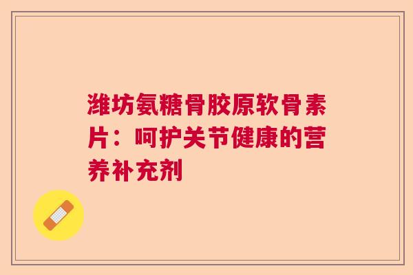 潍坊氨糖骨胶原软骨素片：呵护关节健康的营养补充剂