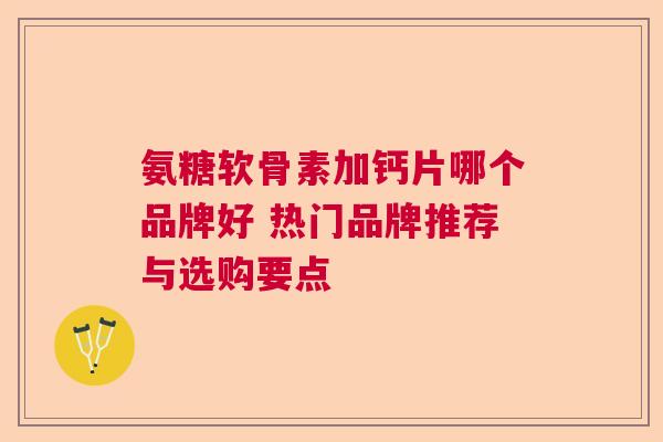 氨糖软骨素加钙片哪个品牌好 热门品牌推荐与选购要点