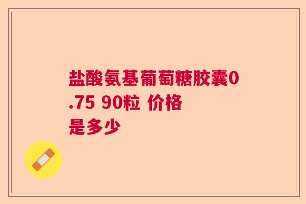 盐酸氨基葡萄糖胶囊0.75 90粒 价格是多少