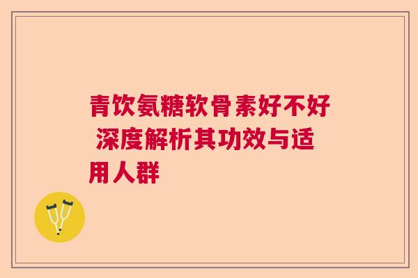 青饮氨糖软骨素好不好 深度解析其功效与适用人群